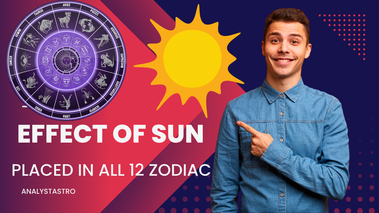 Effect of Sun Placed in all 12 Zodiac